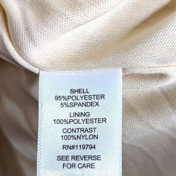 M by MNK Blush Sequined Cap Sleeve Babydoll Cocktail Mini Dress size L - Picture 16 of 16